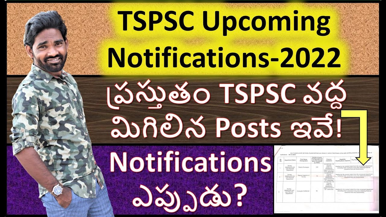 TSPSC Upcoming Notifications 2022 | Mende Suresh