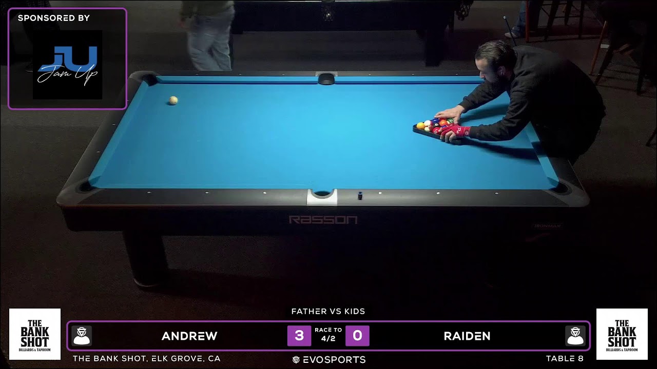 ANDREW vs RAIDEN  - THE BANK SHOT - TABLE 8 | EvoSports