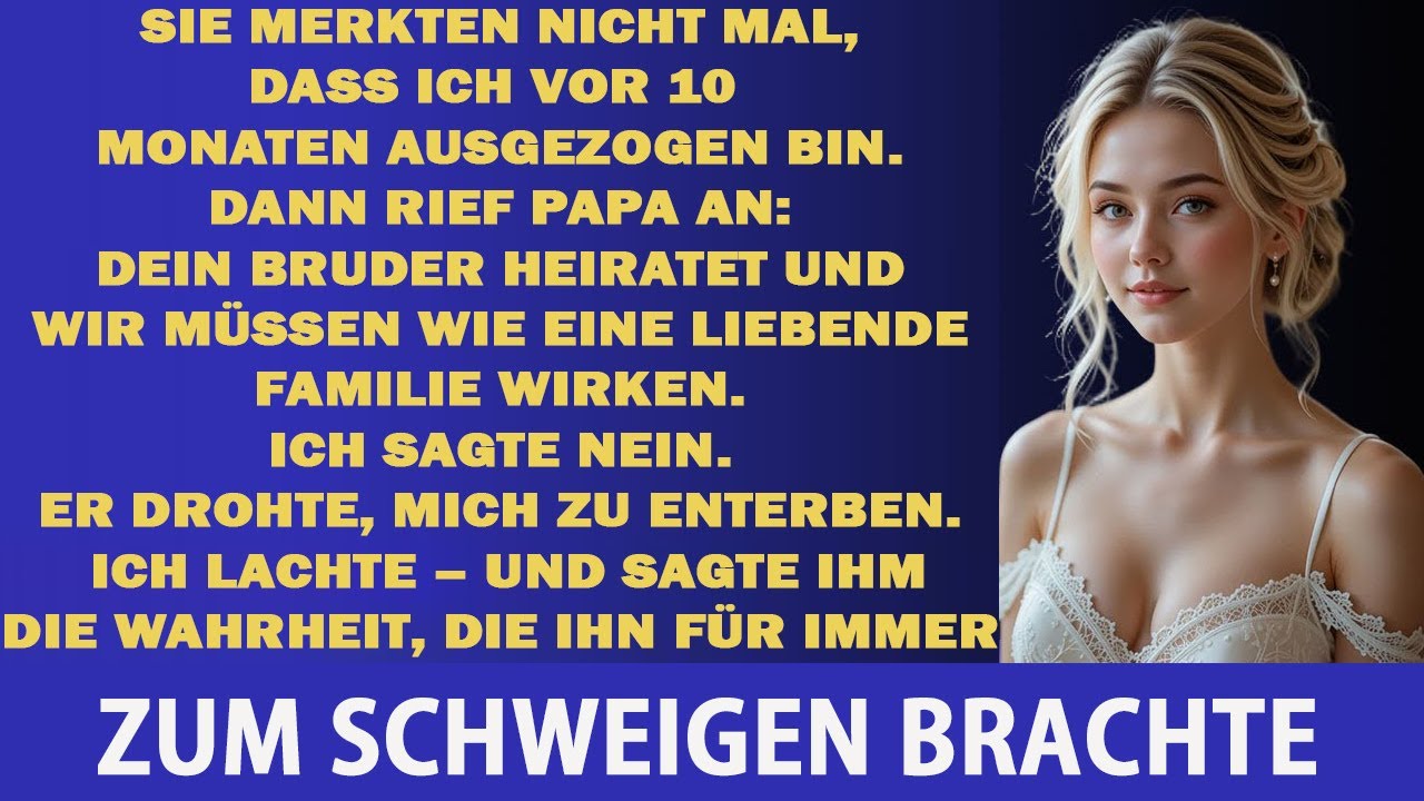 MEINE FAMILIE MERKTE NICHT, DASS ICH WEGZOG—JETZT FLEHEN SIE MICH AN, ZUR HOCHZEIT ZU KOMMEN