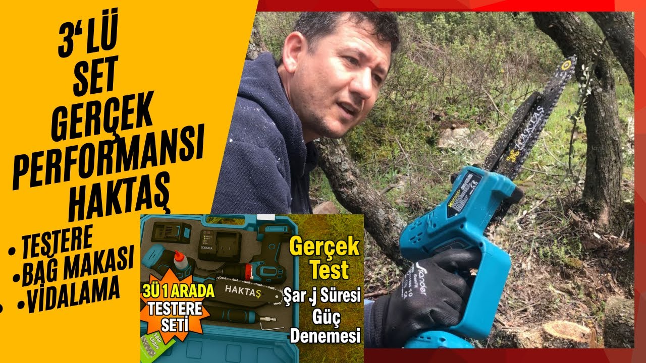 Haktaş &Uuml;&ccedil;l&uuml; Testere seti ger&ccedil;ek performansı test ettik!