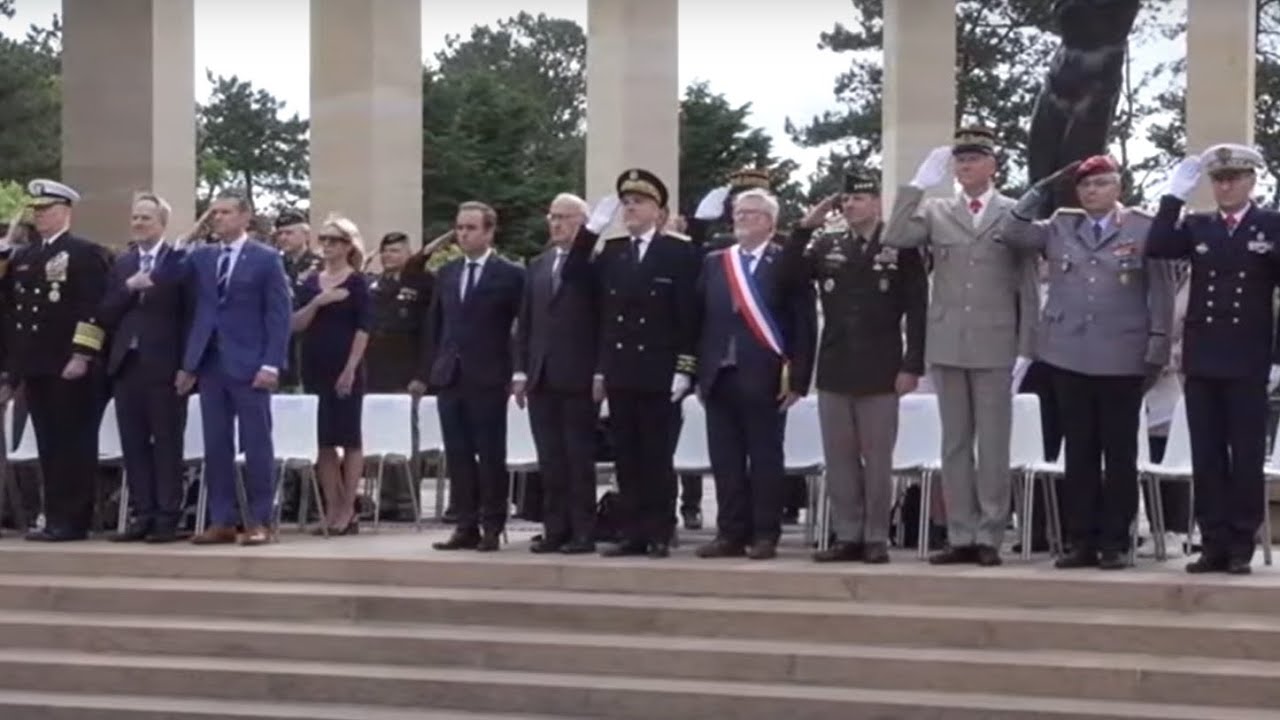 Defense Secretary Pete Hegseth honors the 81st anniversary of D-Day during a ceremony in Normandy.