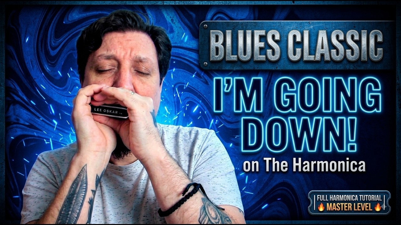 🎶 Bruno Zolini - I'm Going Down - Blues Classic (Harmonica Tab - Na Gaita com Tablatura)
