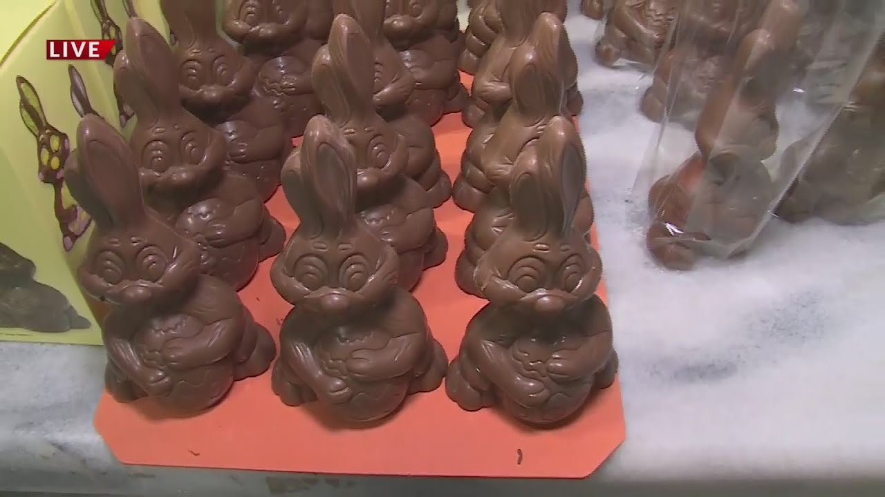 Bissinger's gets chocolate bunny decorating kits ready for Easter