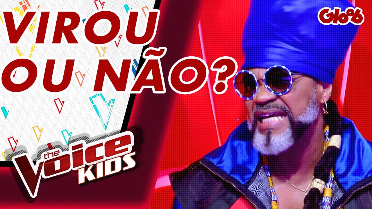 CARLINHOS BROWN FICA INDECISO ATÉ O ÚLTMO SEGUNDO | THE VOICE KIDS | Mundo Gloob
