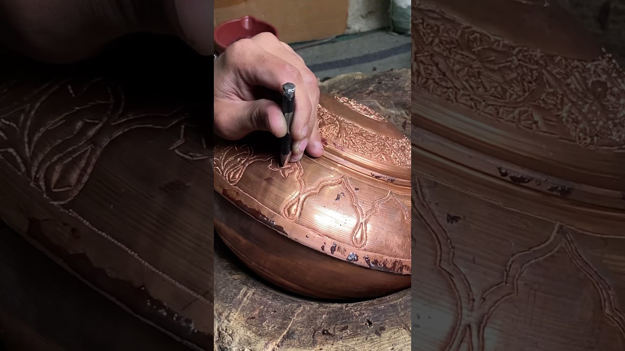 How to draw a design on copper Sarposhhh #artandcraft #ytshorts #shorts #shortvideo