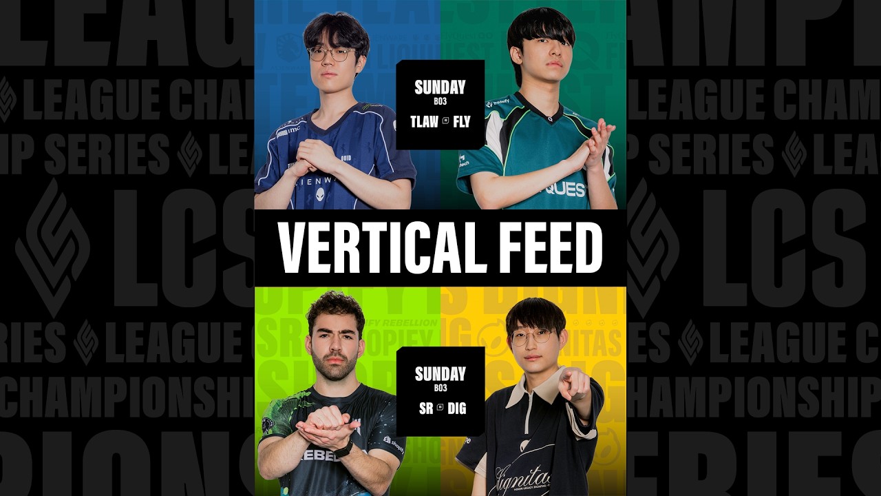 Vertical | LCS Opening Week | DIG vs SR