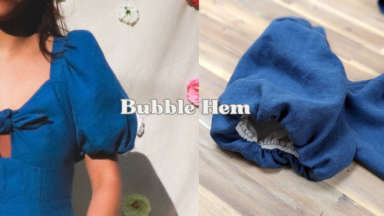 How to Draft and Sew a Bubble Hem on a Puffed Balloon Sleeve - Easy but Elevated