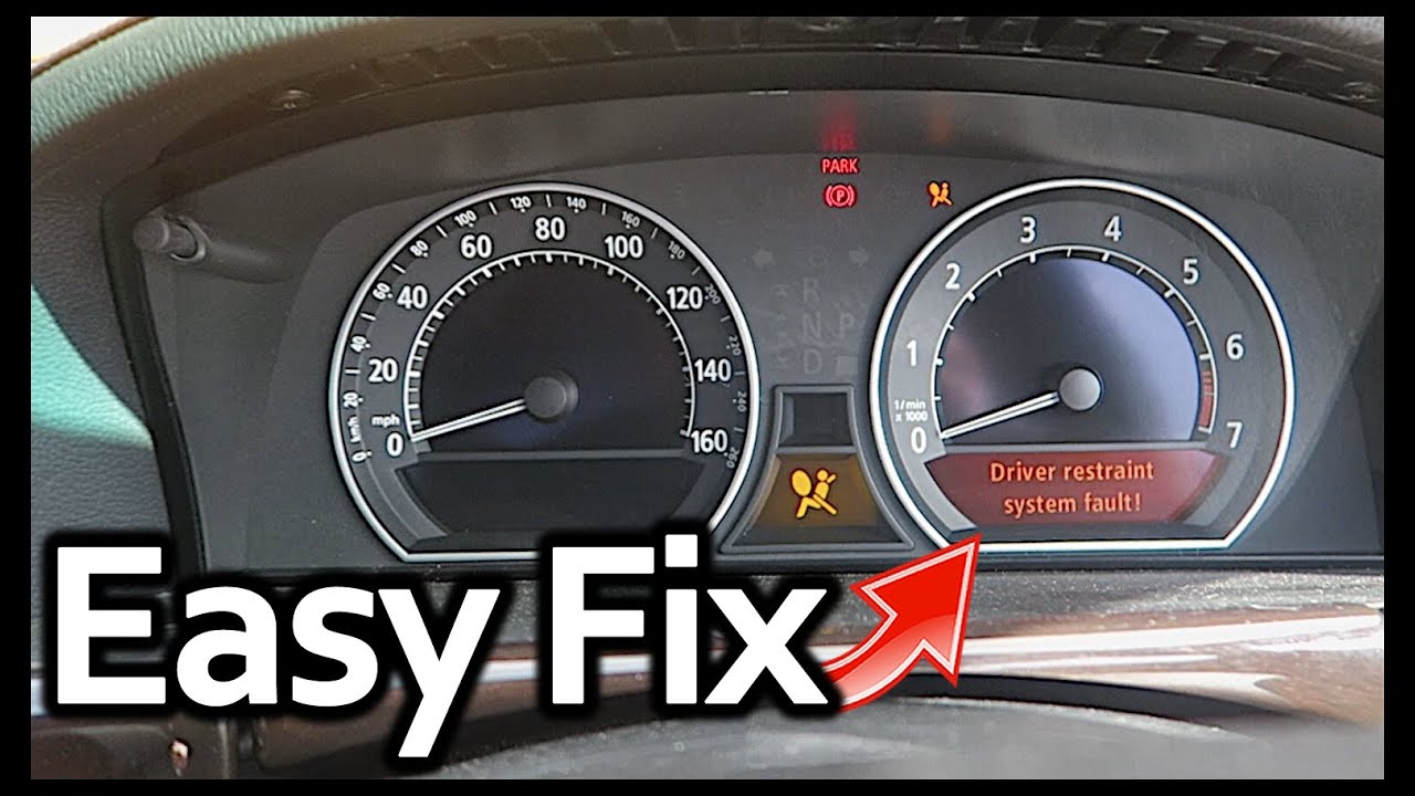 HOW TO FIX BMW RESTRAINT SYSTEM AIRBAG LIGHT | EASY FIX
