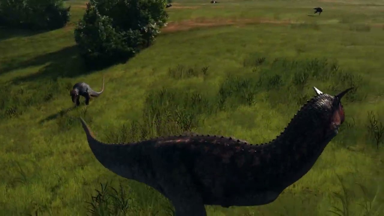 Solo Hunting As The Carnotaurus (+ Fighting A Pachy Herd) | The Isle: Evrima