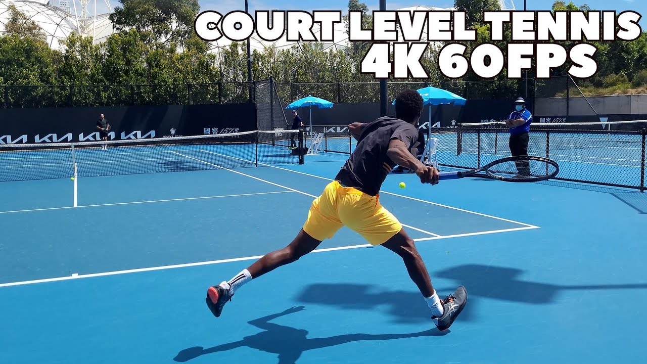 Gael Monfils Court Level Practice | 2022 Australian Open (4K 60FPS)