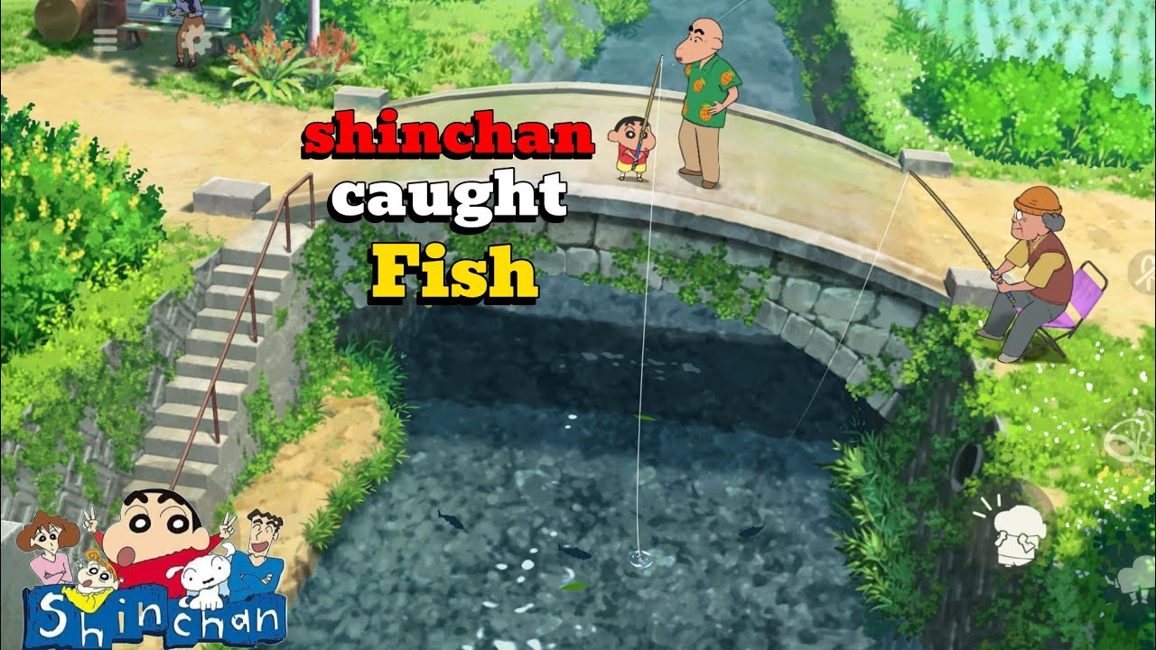 Shinchan caught a fish.|| Shinchan coal town #gameplay3 