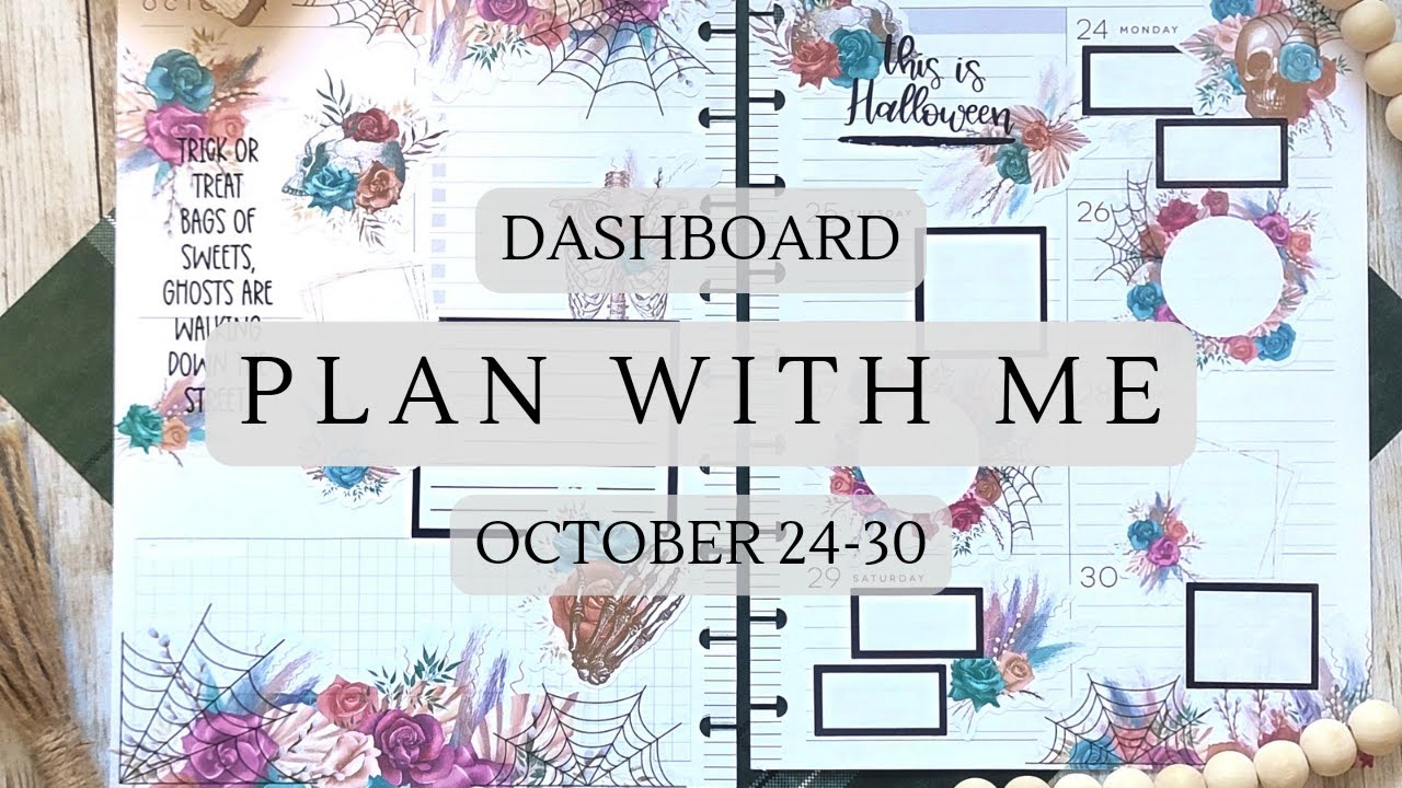 Plan With Me | The Happy Planner | Dashboard | October 24-30