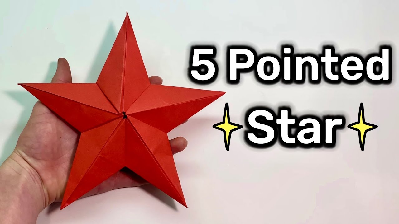 How to Make a 3D 5 Pointed Paper Origami Star