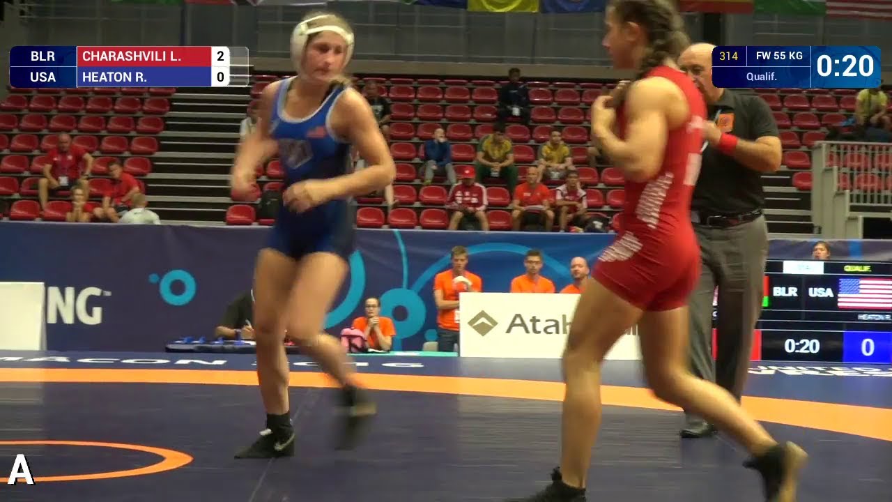 Qual. FW - 55 kg: R. HEATON (USA) df. L. CHARASHVILI (BLR), 8-4