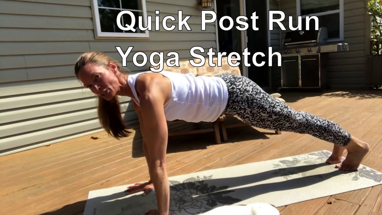 Quick post run yoga stretch
