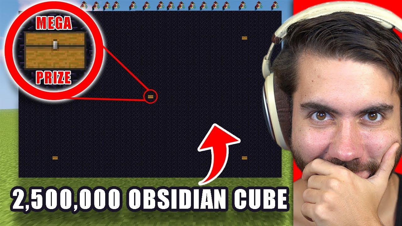 I Hid Real Cash Prizes Inside 2.5 MILLION Obsidian Blocks