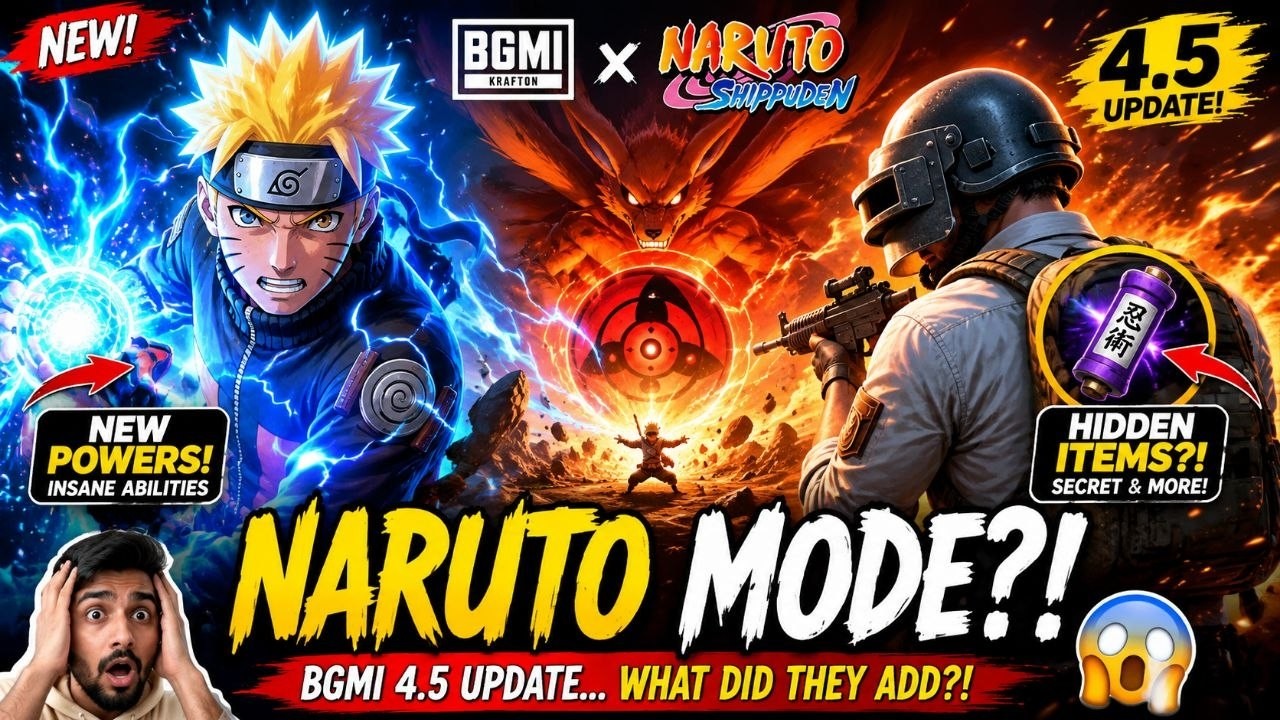 😱 BGMI 4.5 Naruto Update&hellip; What Did They Add?!