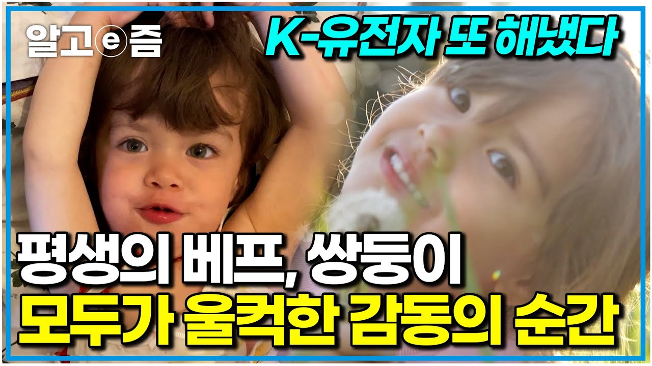 1분 차이로 언니 동생이 된 4살 쌍둥이 자매의 감동 이야기. 프랑스 시골의 그림 같은 장면｜안녕! 4남매｜알고e즘
