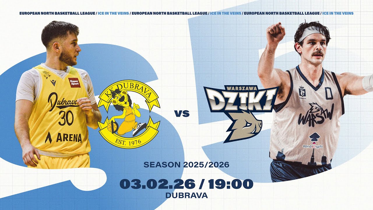 BC Dubrava vs Dziki Warszawa |  Feb 3, 2026, 7:00 PM | ENBLeague 2025/26