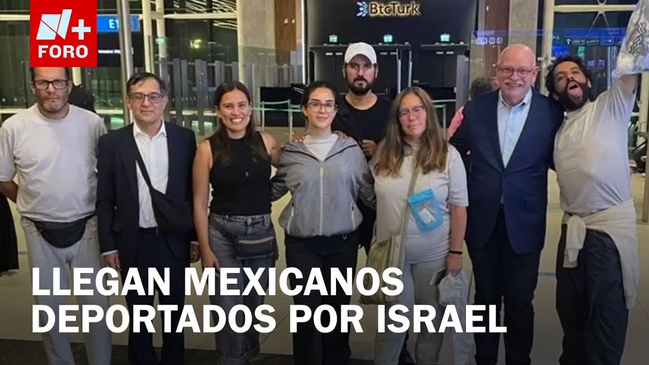 Mexicanos detenidos en la Flotilla Global Sumud llegan a CDMX - Expreso de la Mañana