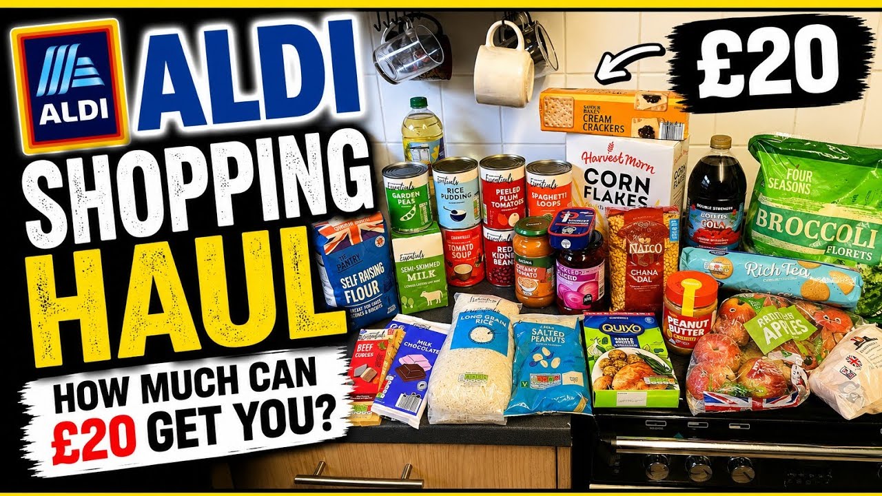 Сколько реально можно купить в Aldi на &pound;20? | Бюджетная закупка продуктов 2026