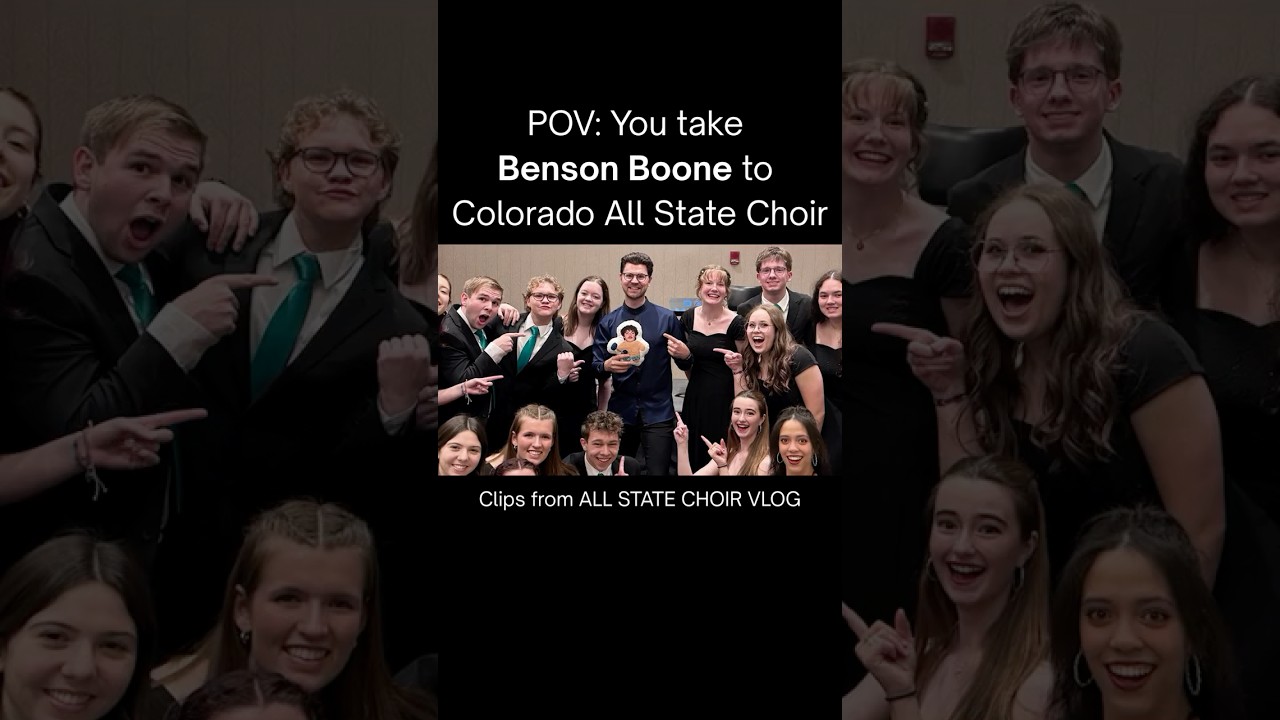 POV: You take Benson Boone to Colorado All State Choir #bensonboone #mysticalmagical #choir