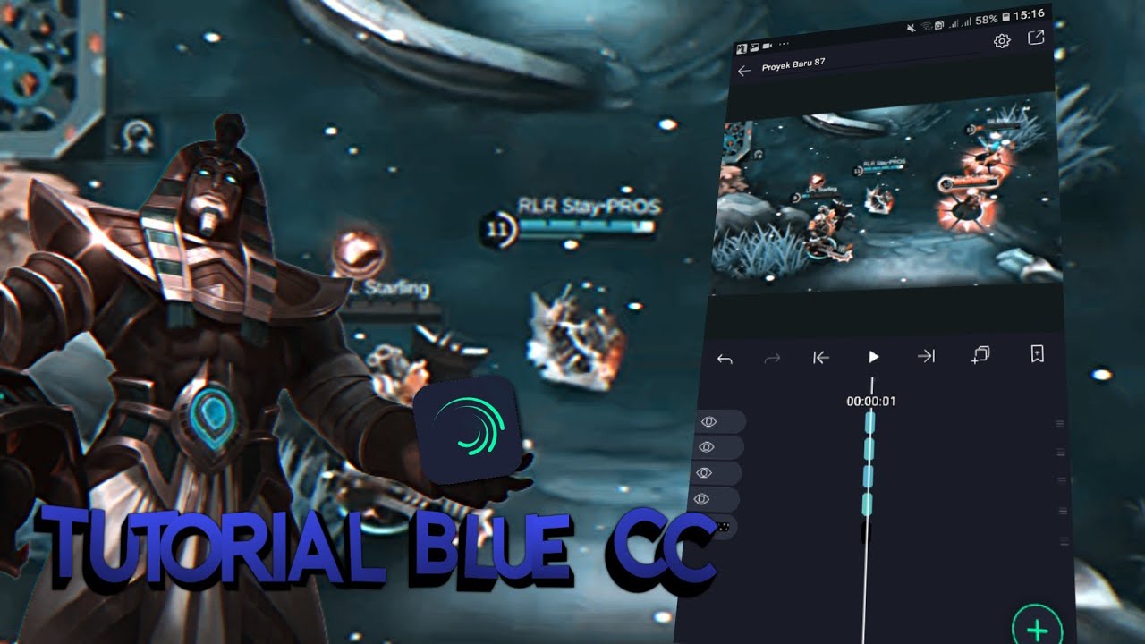 Tutorial blue cc - Alight motion