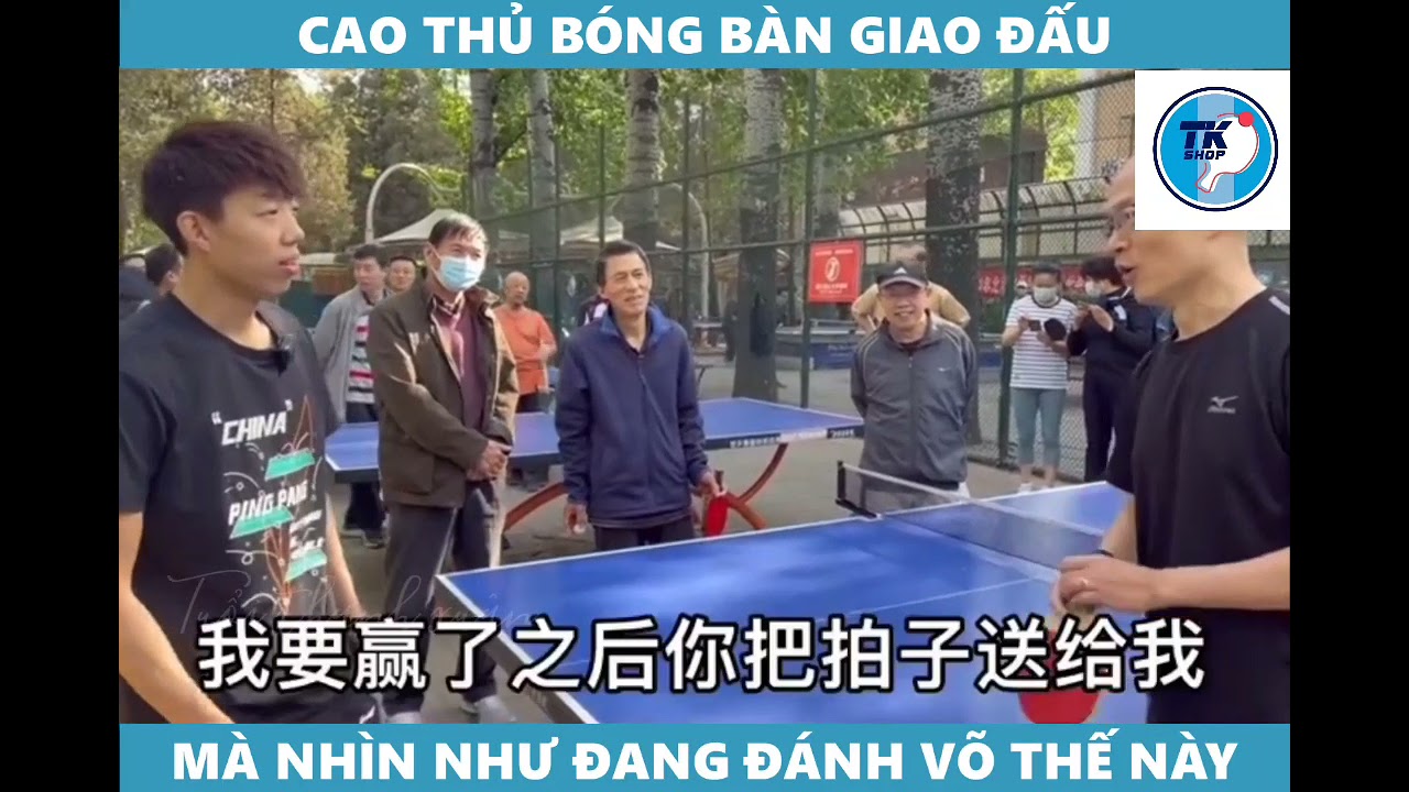 Cao thủ giao lưu bóng bàn đường phố 😂🏓🏓🏓