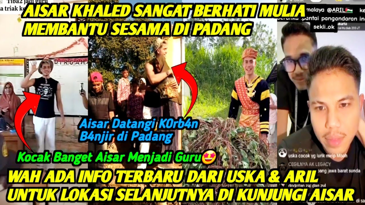 LUAR BIASA‼️AISAR KHALED DATANGI LOKASI B4NJ1R❗WAH AISAR MENJADI GURU & PARA MURID SEBUT UPIN IPIN🤩