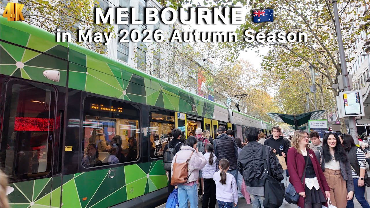 Melbourne Australia Walking Tour in May 2026 Autumn Season