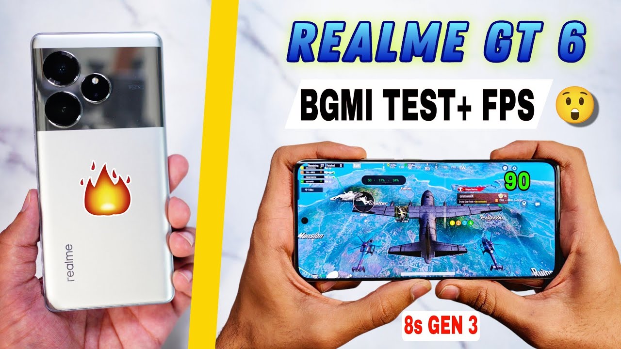 Realme GT 6 Bgmi Pubg test | Bgmi graphics settings, realme gt 6 5g Bgmi gaming battery test