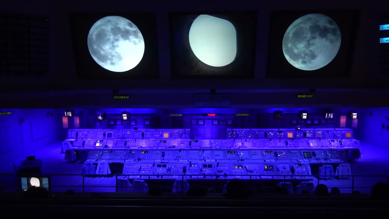 Apollo Saturn V Moon Rocket Mission Control & Simulation @ NASA Kennedy Space Center Visitor Complex