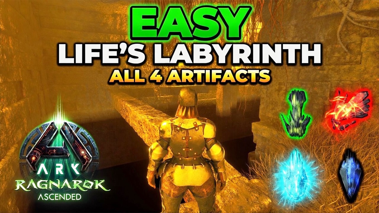 Ragnarok: How To Complete Lifes Labyrinth Puzzle Cave in ARK Survival Ascended