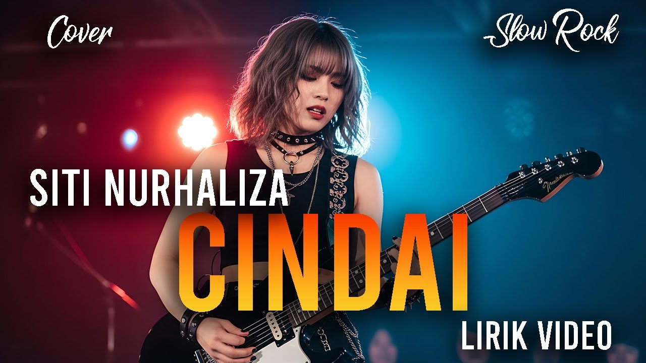 CIndai - Siti Nurhaliza |  Slow Rock Cover Terbaik | Lirik Video Karaoke | Cover AI Viral