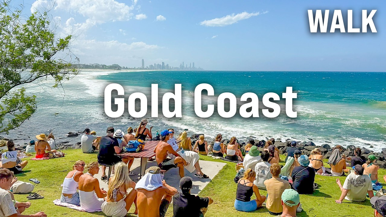 GOLD COAST Walking Tour 2025 🏖️ Surfers Paradise, Burleigh Beach & Miami BEACH WALK [4K,60fps]