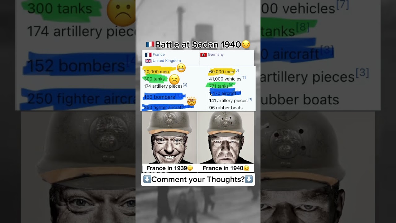 🇫🇷Battle of Sedan 1940😔 || World War 2 Memes