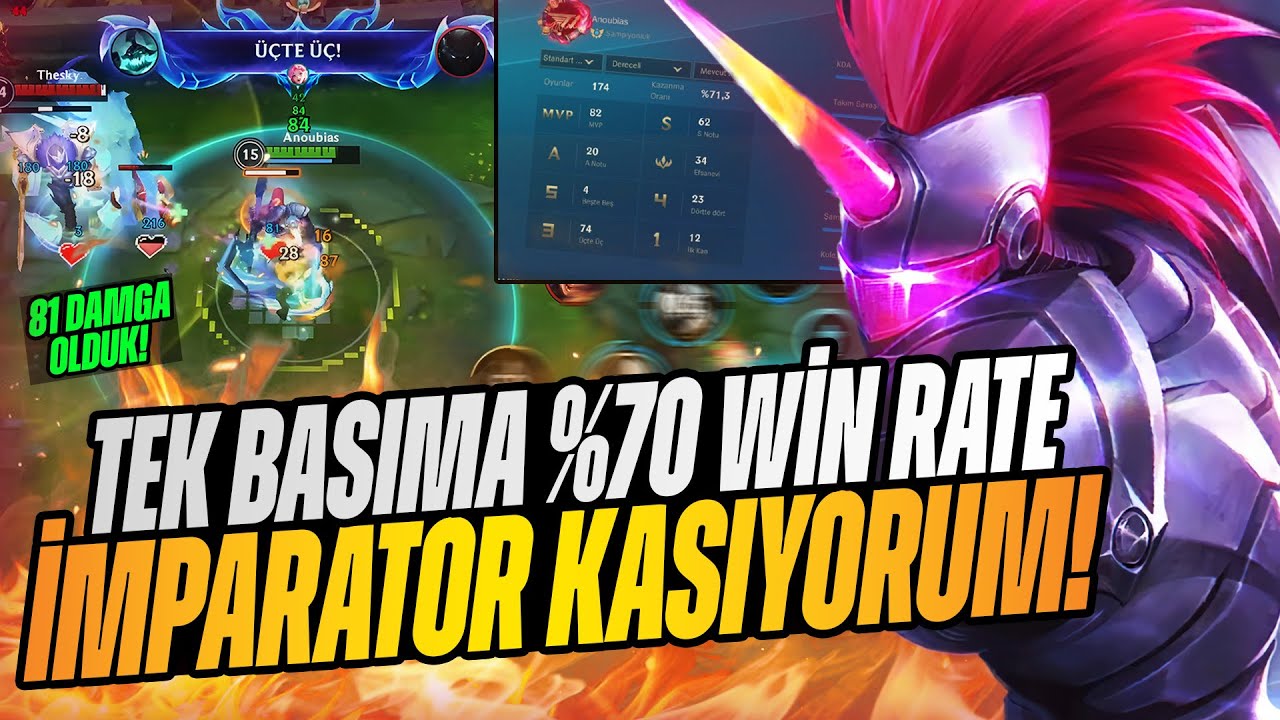 SOLOQ 100 Damga Kasıyorum! | %71 Win Rate ile 81 Damga Olduk! - Wild Rift Hecarim