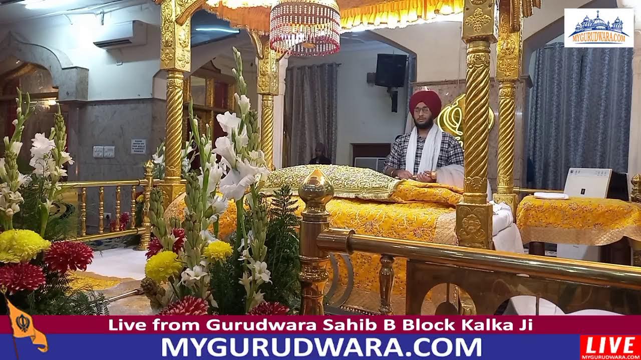 ☬ 01-Feb-2026 LIVE !! Gurudwara Sahib B Block Kalka Ji (Evening) | 🔴 MyGurudwara.com