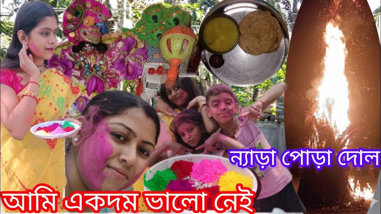 আমি খুব কষ্টে আছি😔কারণ টা কি জানেন ন্যাড়া পোড়া রং খেলা সবার জন্য হোলি উৎসব নয় পাগলের দল #vlogger 