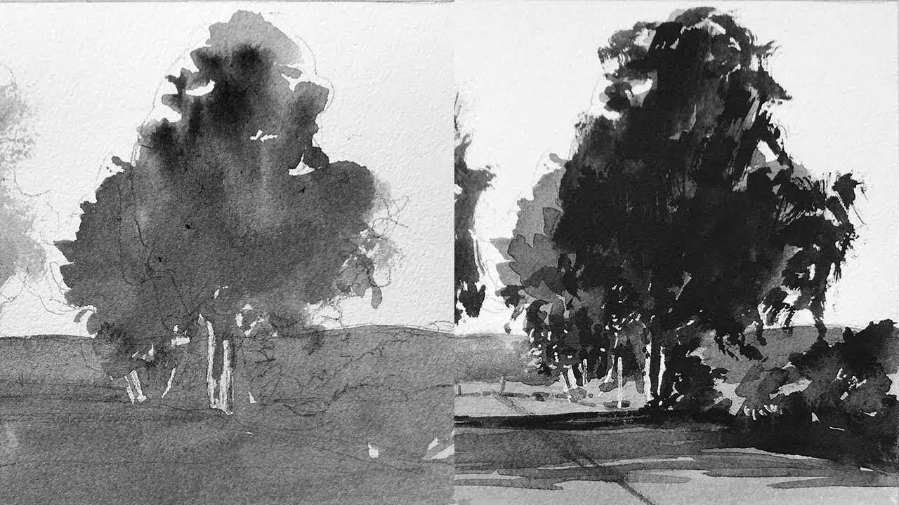 Conveying Depth in Landscape Painting | Watercolor (attempted) Tutorial