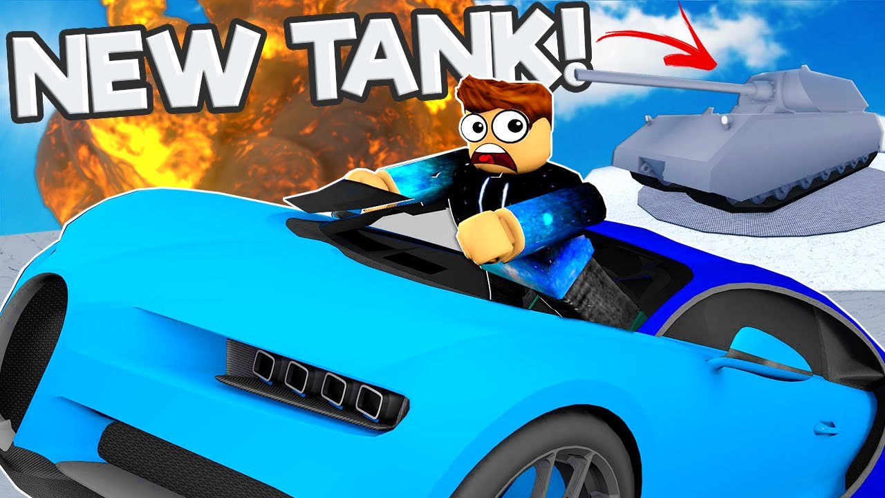 DESTROYING Cars with the NEW Tank in Roblox Car Crushers 2 Update!