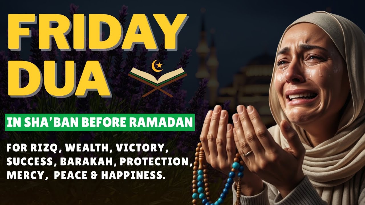 FRIDAY DUA in SHA'BAN BEFORE RAMADAN | Powerful Dua for Rizq, Victory & Blessings
