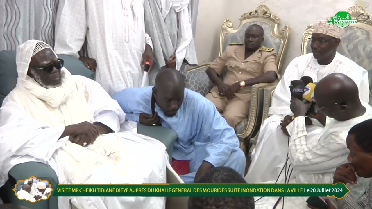 Visite du Ministre de l’hydraulique et de l’assainissement  à Touba  Chez le khalife général des …..