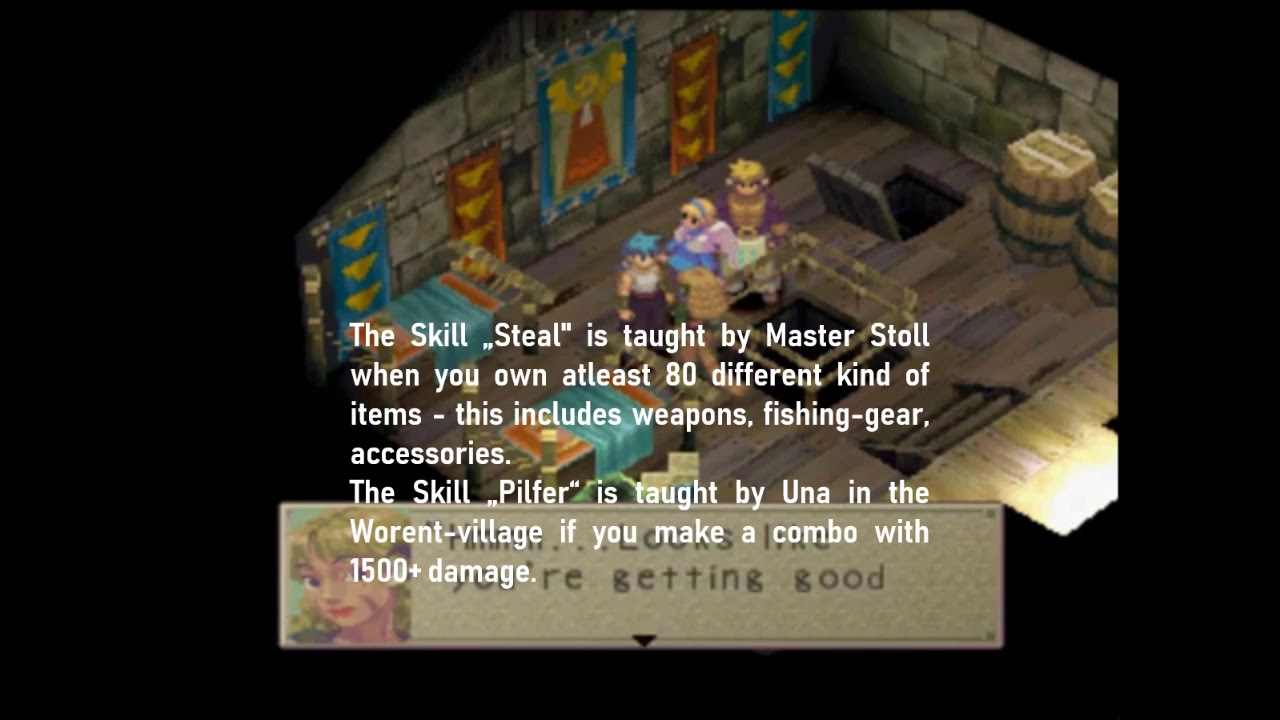 Breath of fire 4 Stealing explained
