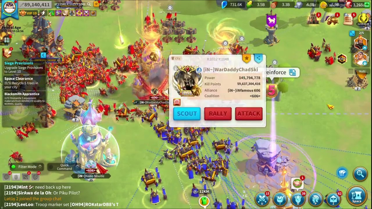 Chadski finally got imprisoned and rallied #C12940 #2194 #rok #riseofkingdoms #chadski