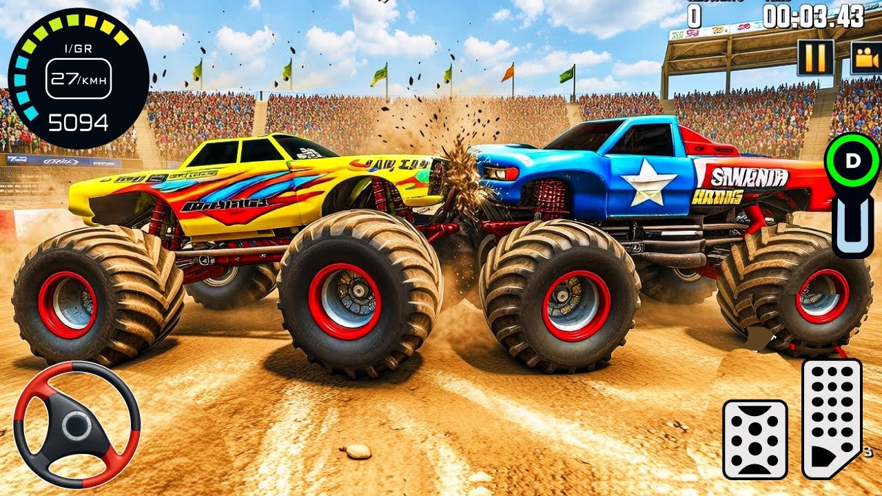 Monster Truck Demolition Derby - Extreme Crash Car Racing 3D Games - Android GamePlay