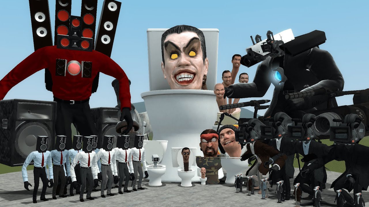 NEW SPEAKER MAN ARMY VS CAMERA MAN ARMY VS SKIBIDI DOB DOB TOILET ARMY In Garry's Mod!