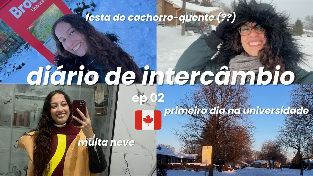 primeiros dias no Canadá | conhecendo a faculdade, festa do cachorro-quente & abrindo conta no banco