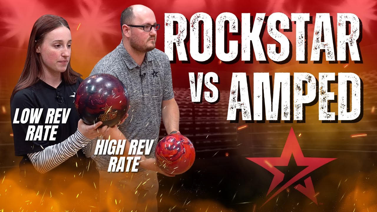 Реакция шарика при низких и высоких оборотах | Rockstar против Rockstar Amped | Roto Grip