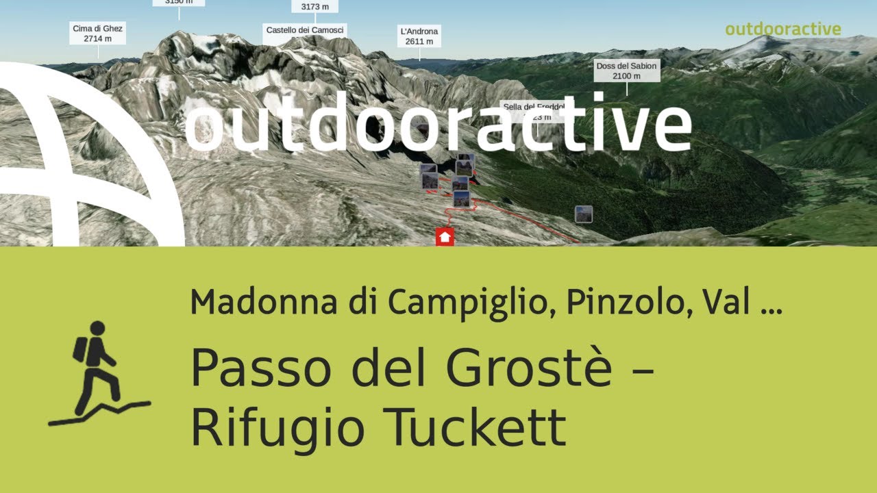 Bergtour in Madonna di Campiglio, Pinzolo, Val Rendena: Passo del Grost&egrave; &ndash; Rifugio Tuckett